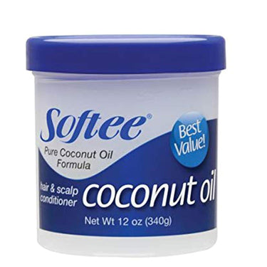 Softee Coconut Oil Hair & Scalp Conditioner – 12 oz - ANNS BEAUTY SUPPLY